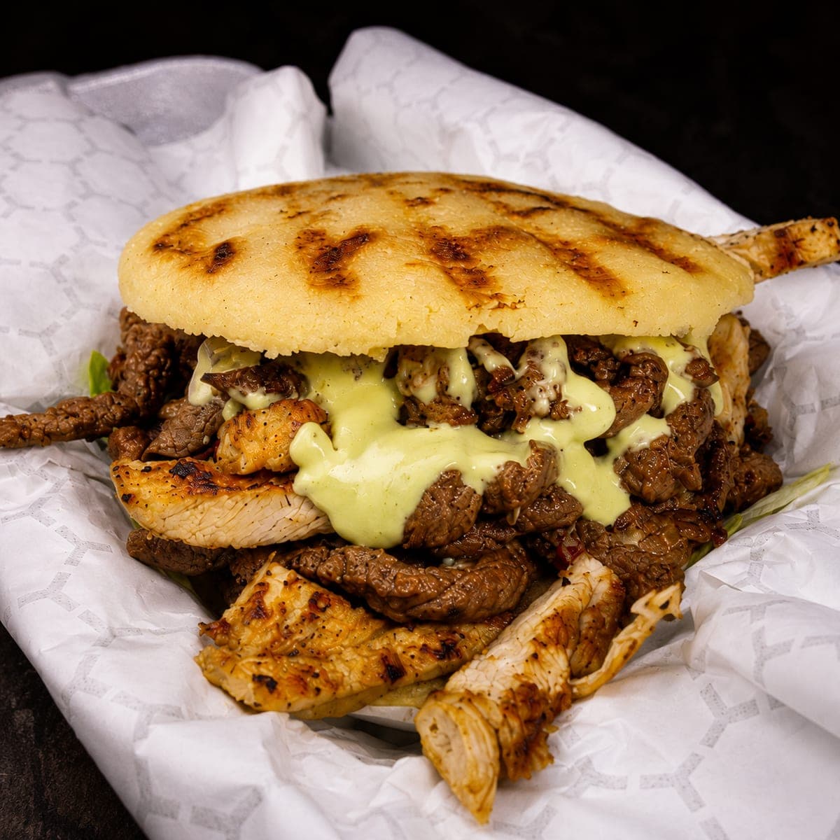 Arepas — Grilled Steak & Chicken