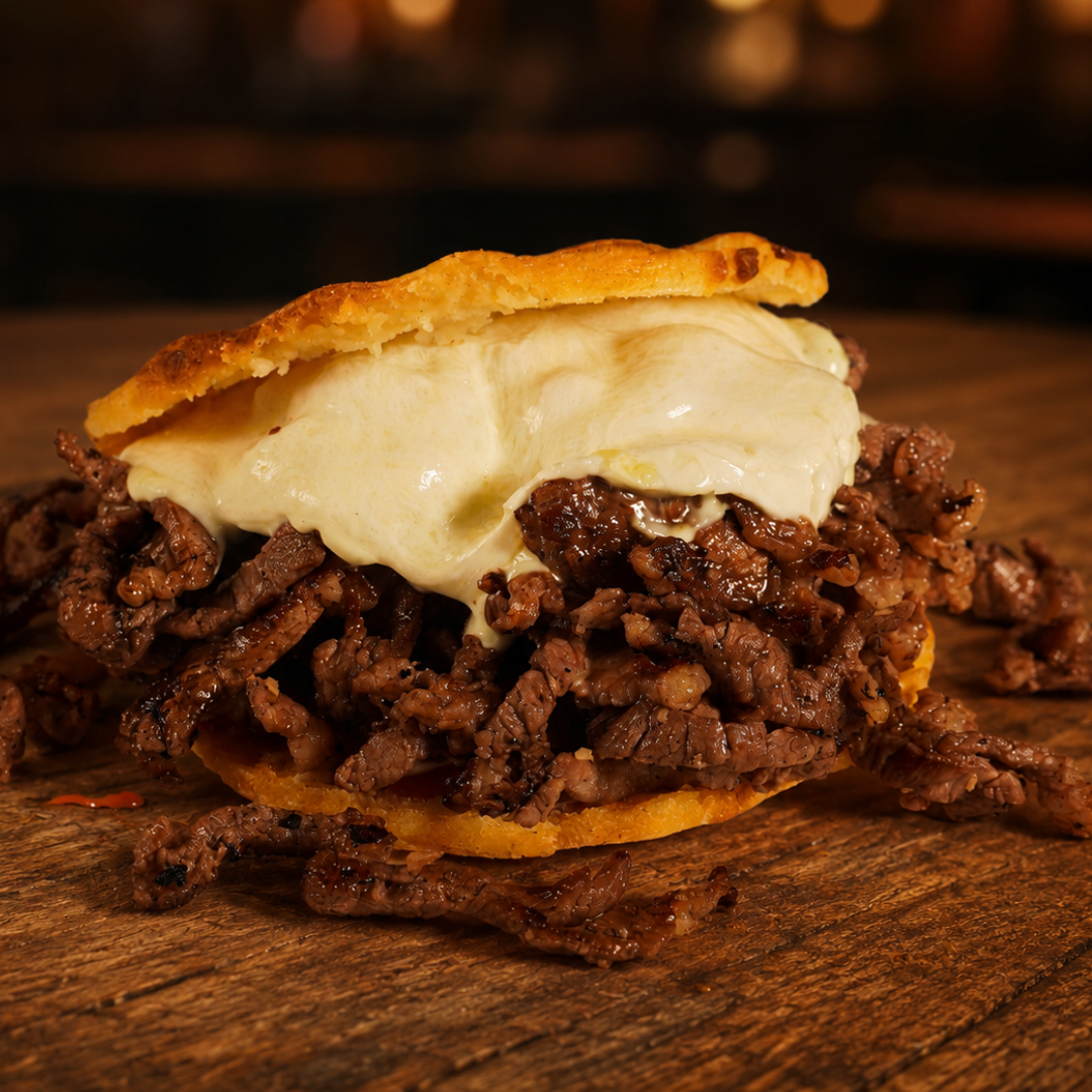 Arepas — grilled steak